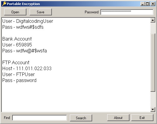 Portable Encryption Software