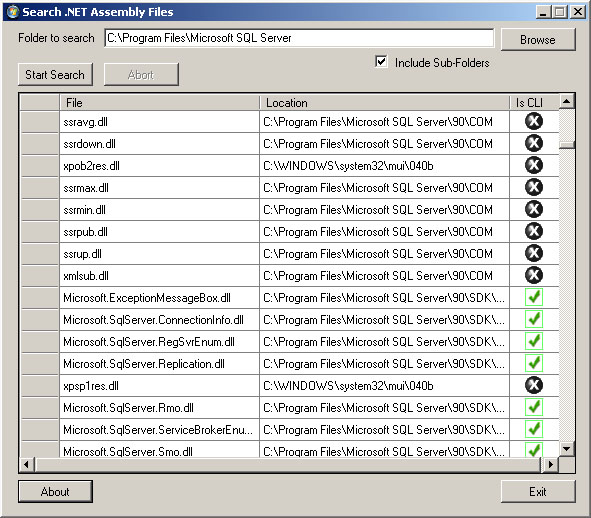 Search .NET Assembly Files