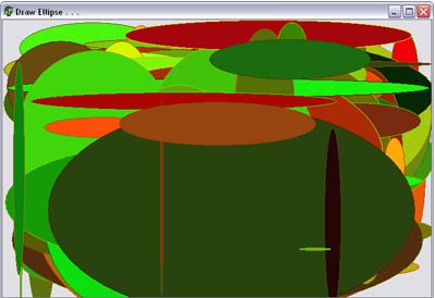 Draw random ellipse on form